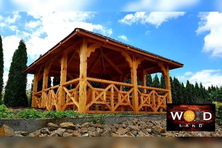 Wiata altana zadaszenie poliweglan meble ogrodowe