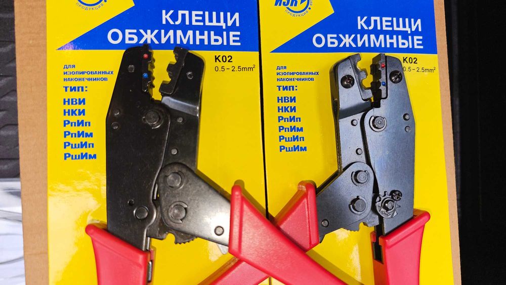 Кримпер Клещи обжимные IEK К0-2 (TKL10-D05-D25); К0-6Е (TKL20-006-016)