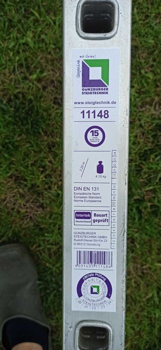 Drabina 1x7 7 szczebli MUNK 11148 aluminiowa