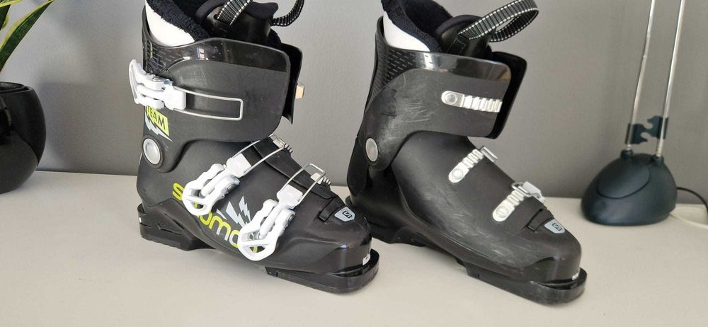 narty, buty, kijki dziewczęce młodzieżowe komplet