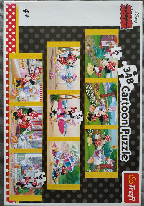Puzzle Trefl Disnay Minnie Mouse 348 elementów, 9 obrazków, 4+