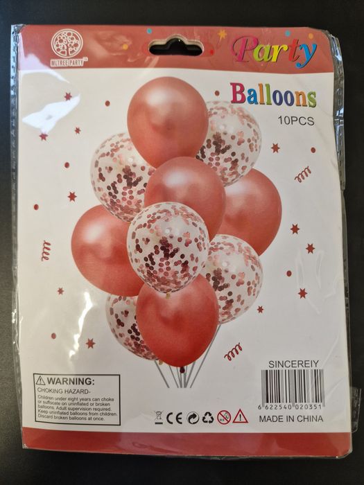 Balony ozdoba impreza urodziny dekoracja