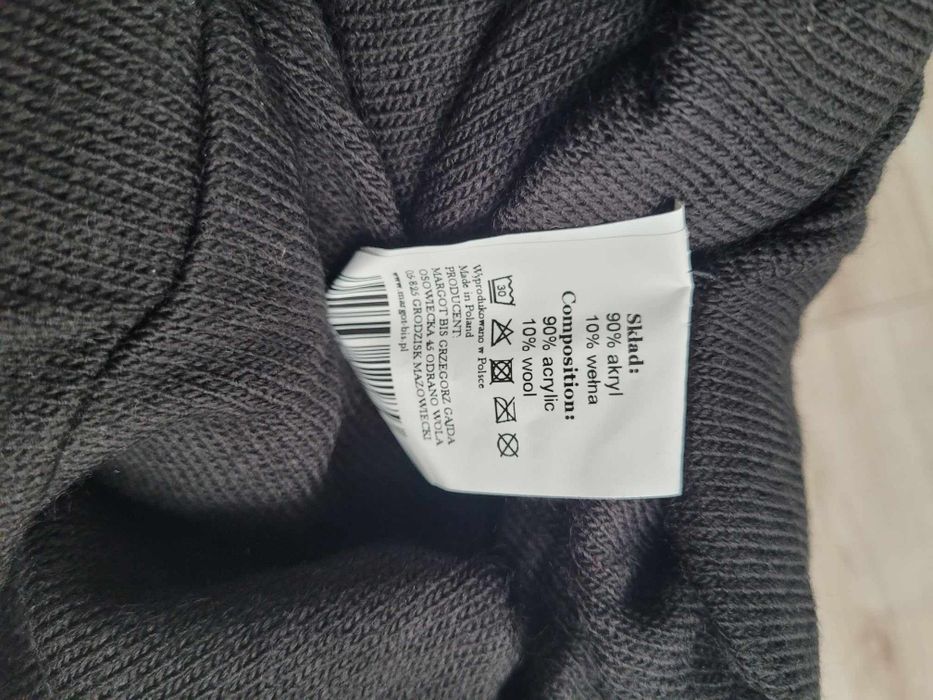 Czapka I komin damski z dodatkiem wełny