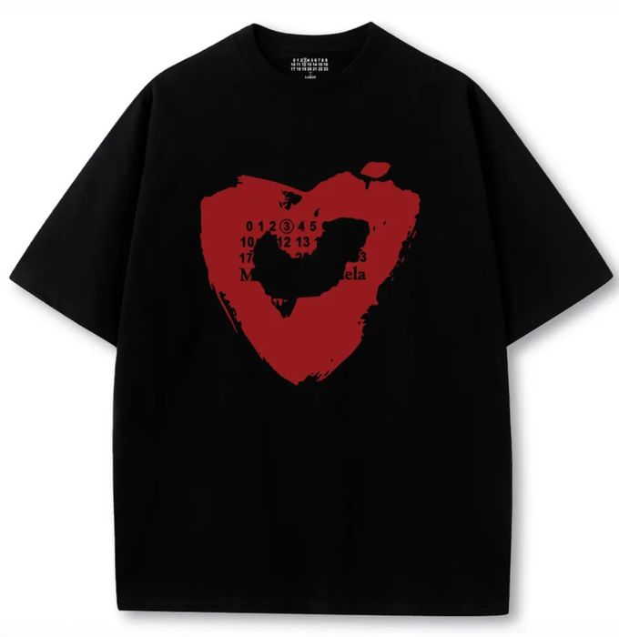 Футболки Maison Margiela Paris Унисекс черная белая марджела New Model