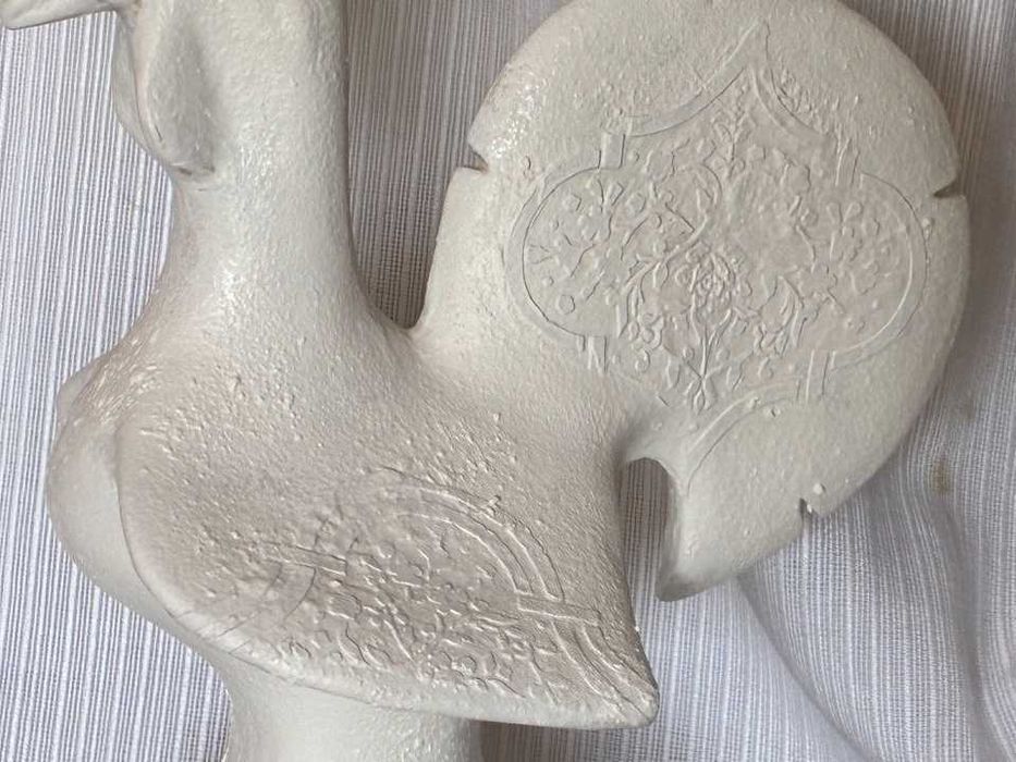 Galo Decorativo em chacota, 27 cm de altura