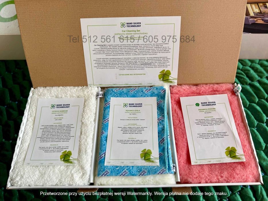 Nowy zestaw o wart 5961 zł do sprzątania bez chemii Nanosrebro Raypath