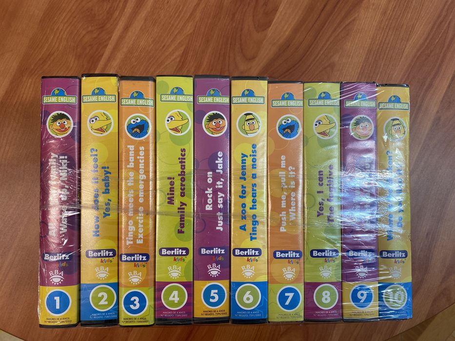 Coleção SESAME ENGLISH (RBA) | VHS | Como Novo