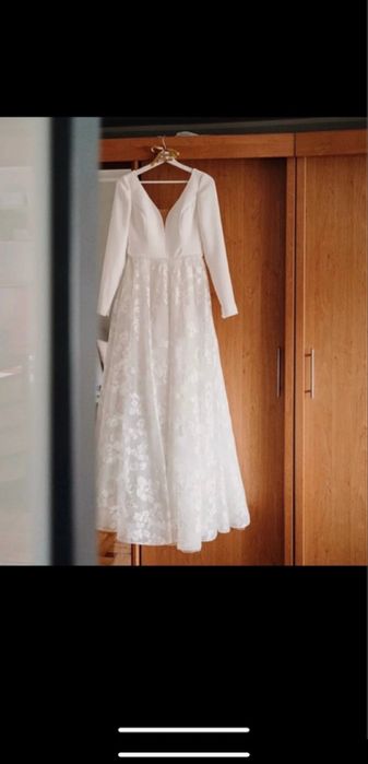 Suknia ślubna długi rękaw