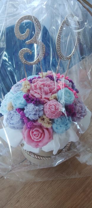 Flower box mydlany . 30 Utodziny