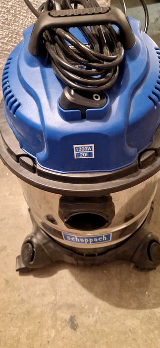 Пилосос промисловий для сухого та вологого прибирання Scheppach
