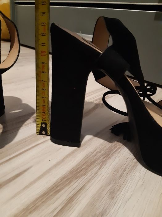 NOWE Szpilki sandały damskie na słupku 38