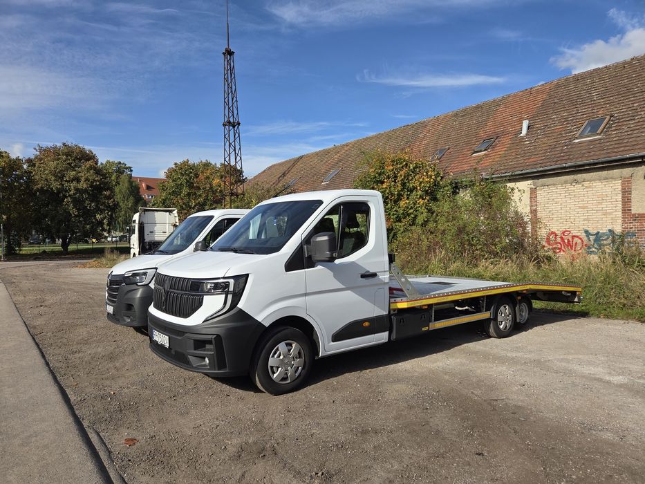 Wynajem Autolawety Renault Master 2 tony  ładowności na kategorie B najem doby laweta