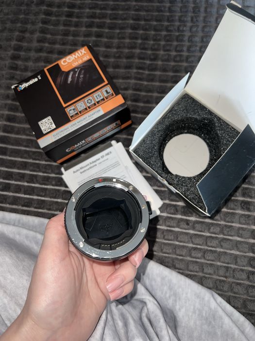 Перехідник Commlite CM-EF-NEX для Canon EF/EF-S на Sony E