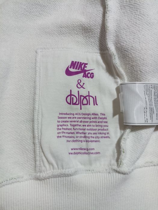 Nike ACG x Delphi Collective All Over Leaf Print Hoodie M (Fit to S)
