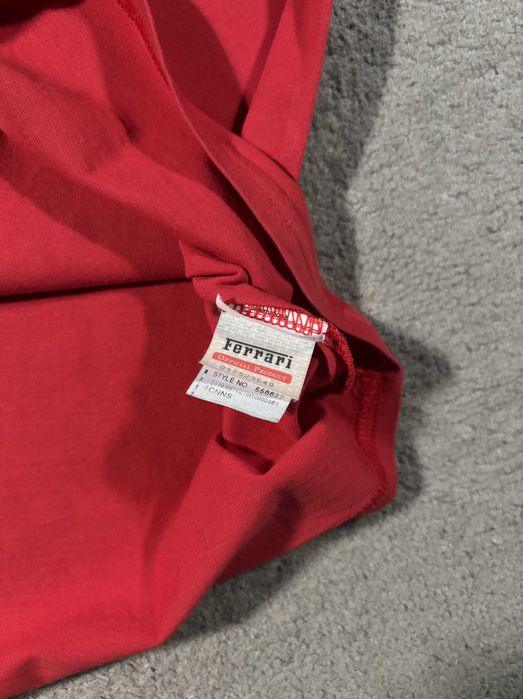 T-shirt Puma x Ferrari S Czerwona Nadruk Logo Kolaboracja