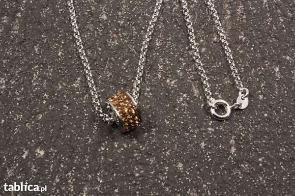Naszyjnik Wisiorek SWAROVSKI Charms Łańcuszek Celebrytka