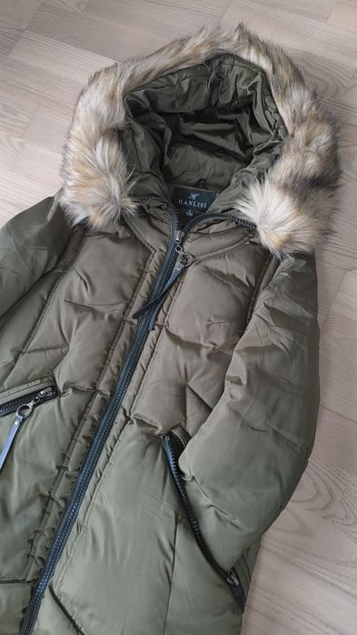 Kurtka zimowa damska puchowa długa