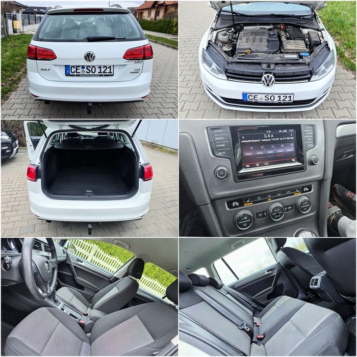VV Golf 7 Kombi 1.6TDI 105KM Climatronic, Hak, Bez Rdzy, ZAMIANA