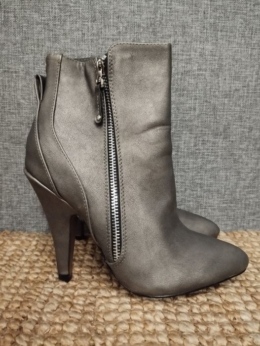 Buty Botki Szare  37