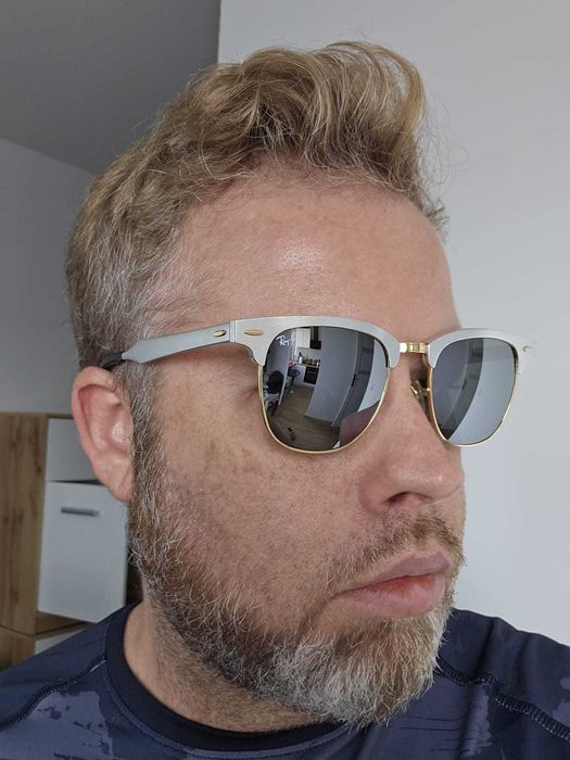 Ray Ban Clubmaster RB3507 in Silver Aluminum