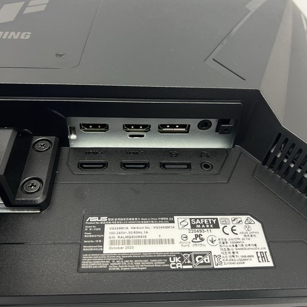 Monitor PC/PS5 Asus VG249Q1A 165hz com fatura