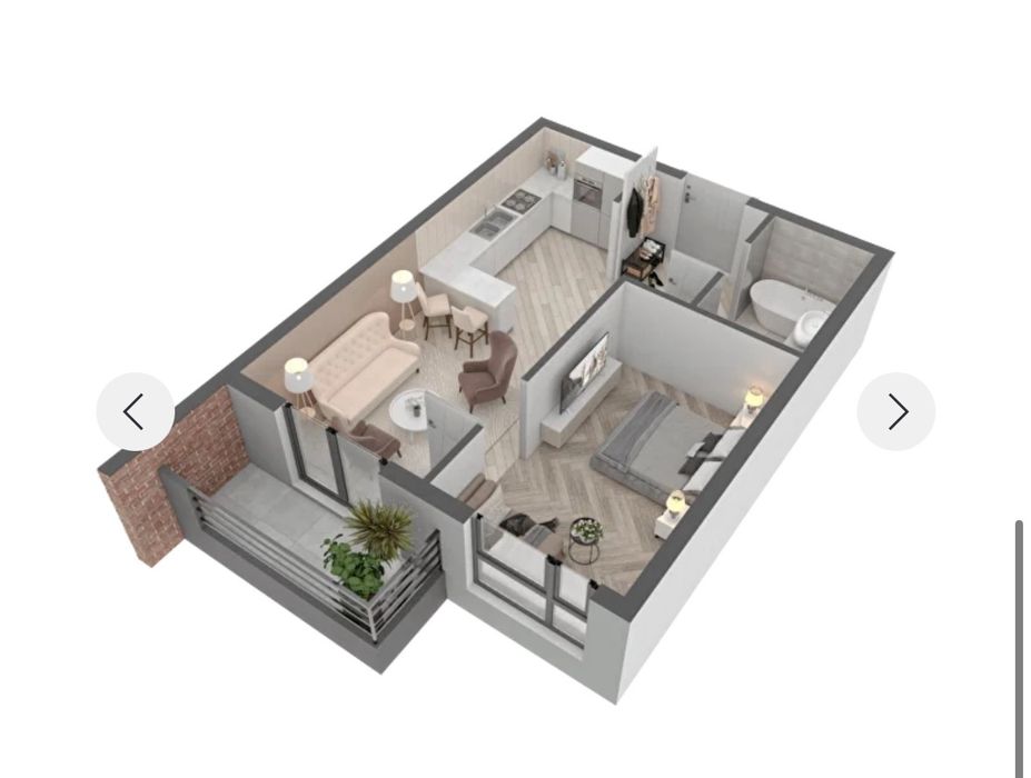 1-комнатная квартира по адресу (площадь 41 м²) - Atlanta.ua - фото 10