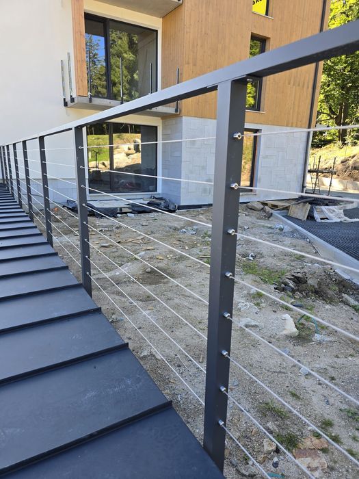 Balustrada linkowa – nowoczesna/ PRODUCENT/ na wymiar/ MONTAŻ