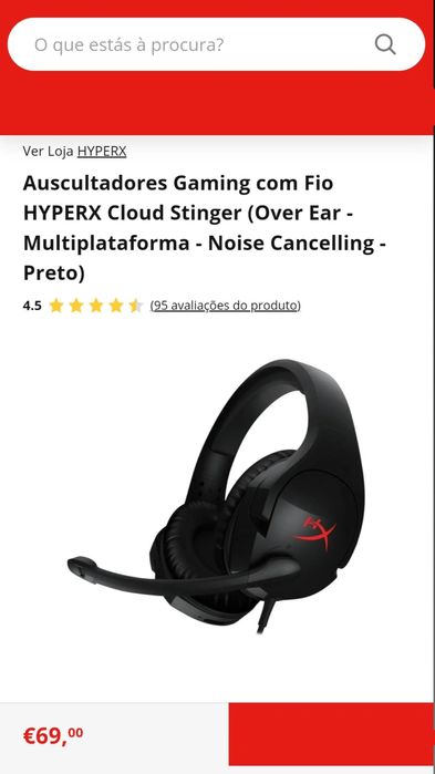 Headphones HyperX Cloud Stinger