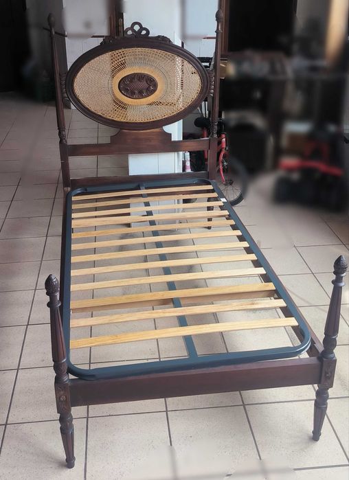 Cama Solteiro + Estrado + Colchão