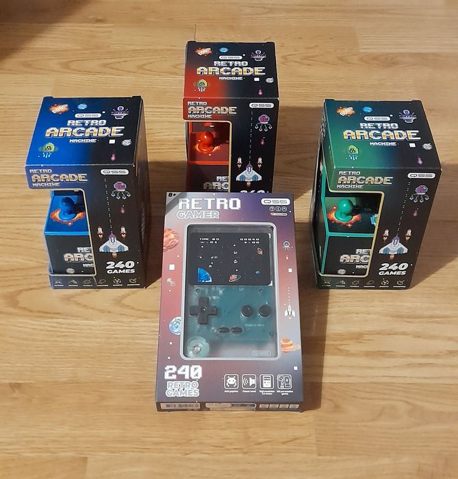 Consola Retro Gamer/Mini Arcade Retro - 240 Jogos (ARTIGO NOVO/SELADO)