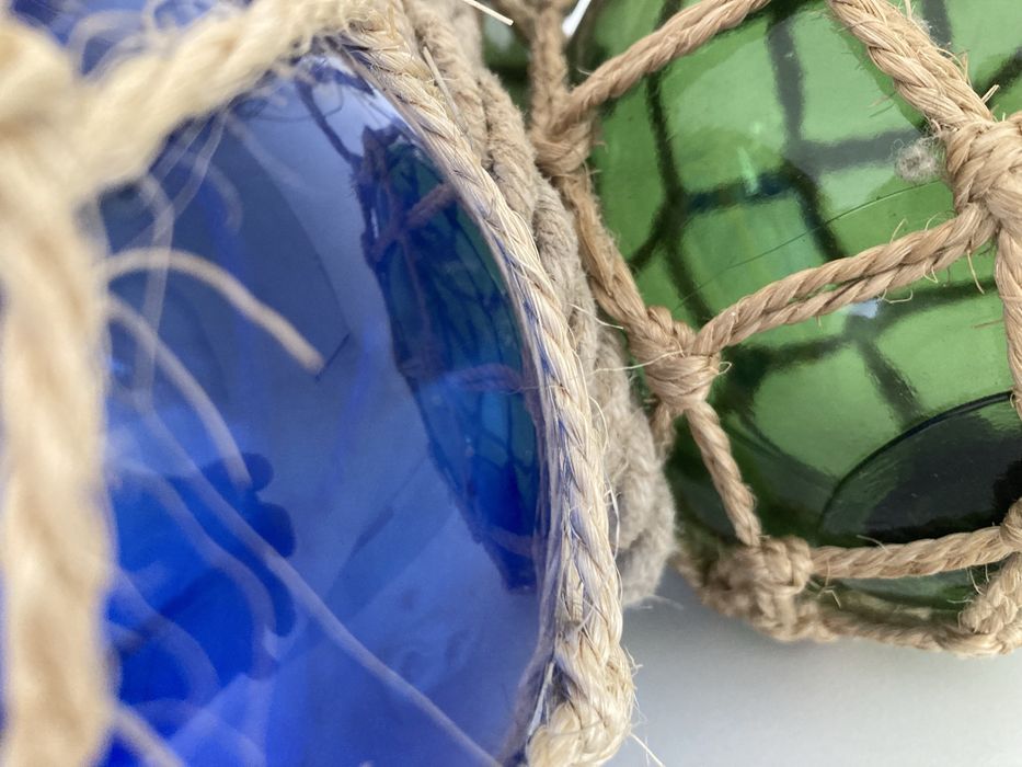 Antigas boias de pesca em vidro