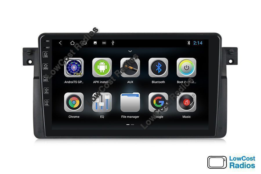 Rádio GPS ANDROID 15 - 9 POLEGADAS — BMW E46 (Série 3) com Wifi e USB | CARPLAY • ANDROID AUTO