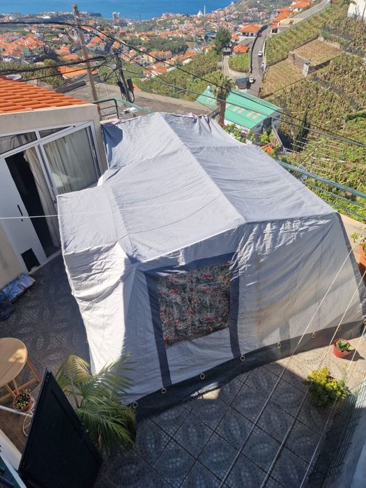 Tenda Campismo 2 quartos, 1 sala e avançado