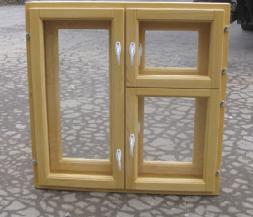 Продам деревʼяні вікна зі склопакетом