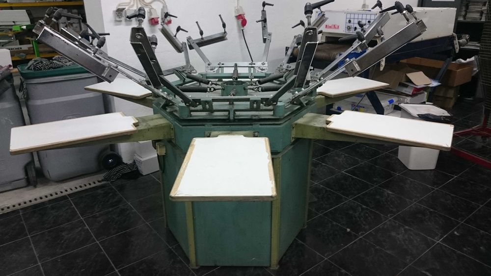 Maquina Serigrafia Têxtil Manual 6 cores