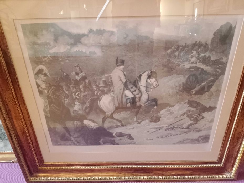 Grafika Napoleona na przełęczy Samosierra