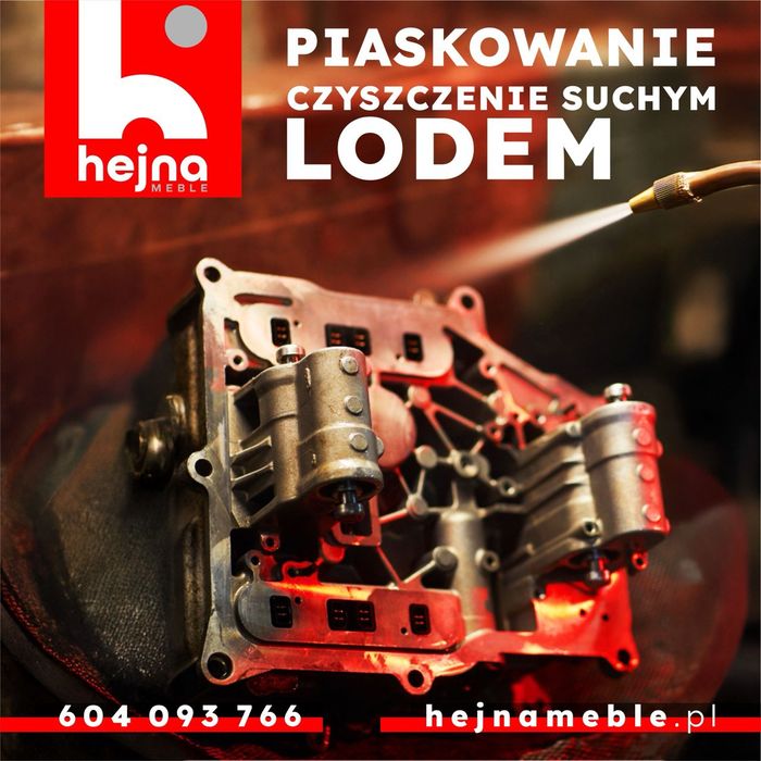 Piaskowanie czyszczenie suchym lodem