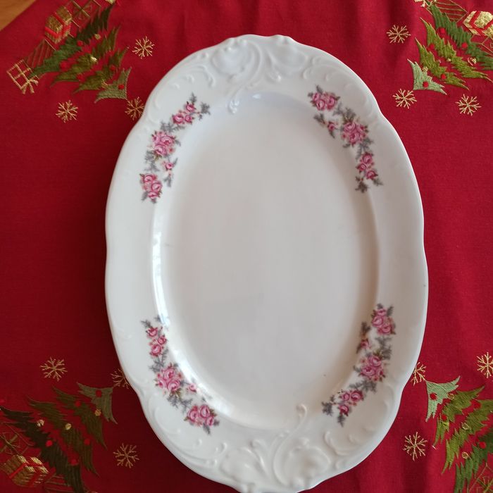 Wałbrzych duży owalny półmisek 39cm/27cm