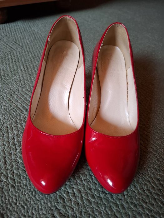 Czerwone czółenka szpilki Veroni, 38