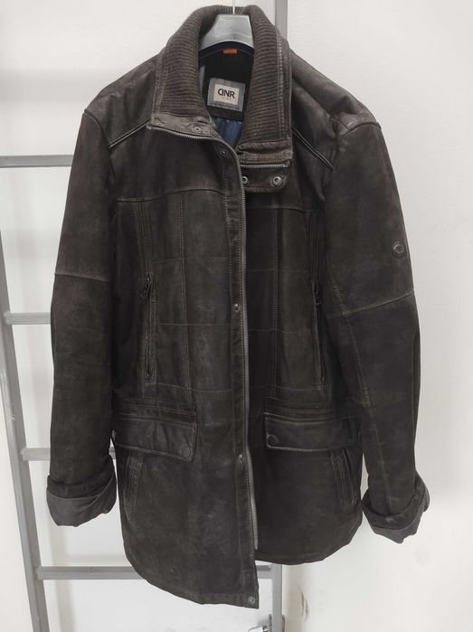 kurtka skórzana męska 68 (ok. 4XL/5XL) big and Tall używana ciepła DNR 1860 Donders 1860