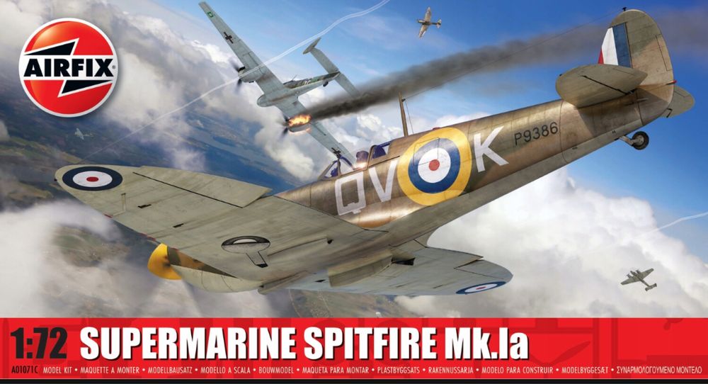 Airfix 01071C model do sklejania 1/72 Supermarine Spitfire Mk.Ia