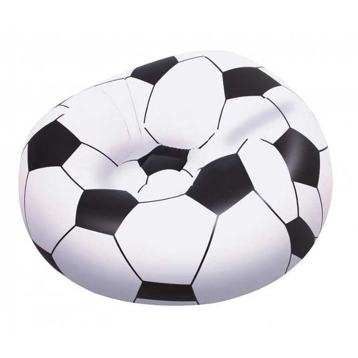Pufe insuflável bola de futebol 114x112x71 cm