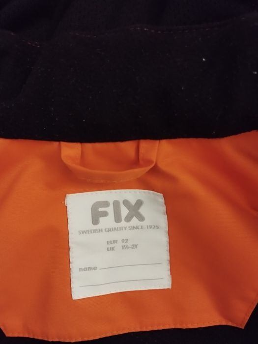 Casaco laranja  menino, marca FIX