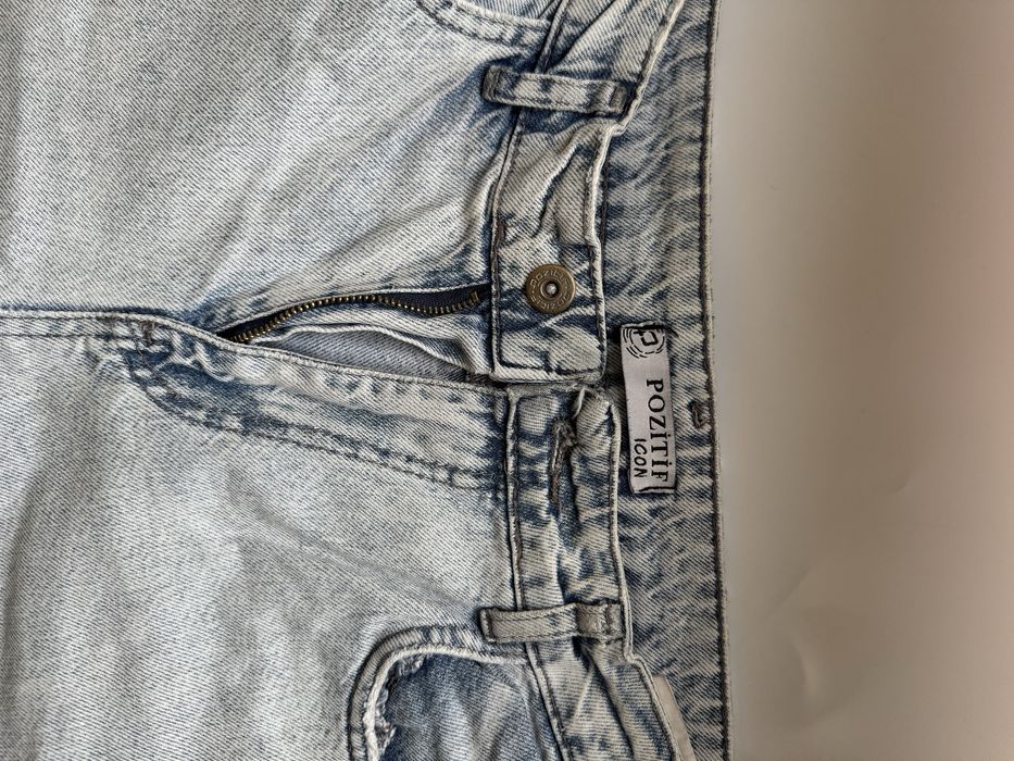 Джинси прямі,голубого кольору,висока посадка