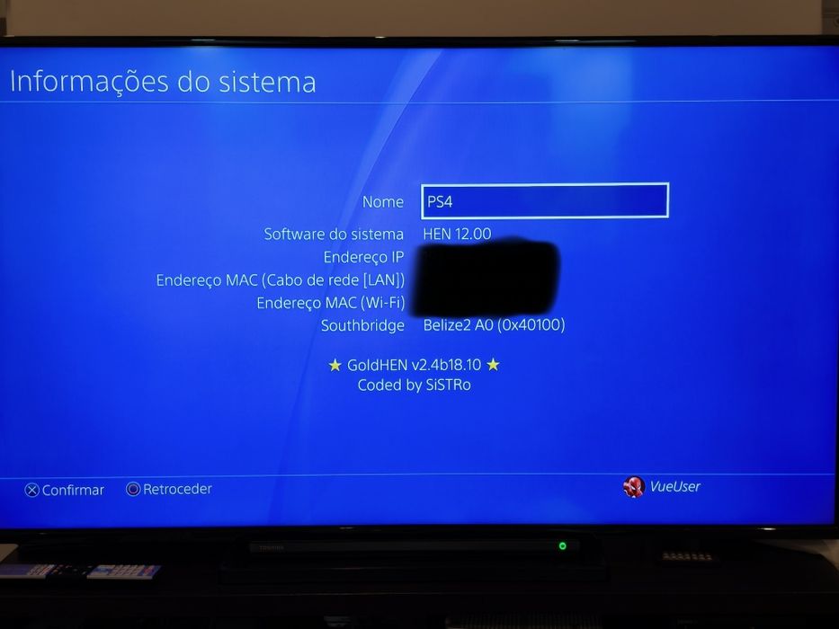 PS4 Pro  Desbloqueado CD Blu-Ray HenLoader 12.00 - 1 Comando