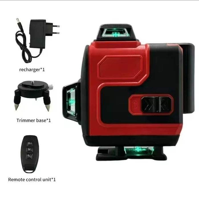 Лазерный уровень Лазерний рівень 16 ліній 4d зі штативом в кейсе