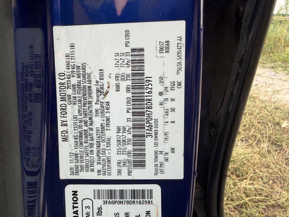 ford fusion 2.5 (2013)