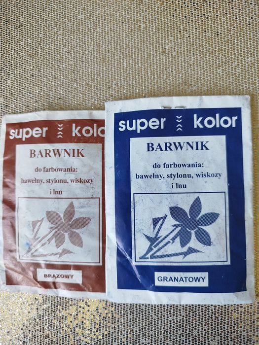 Barwniki do bawełny, lnu i wiskozy. 5 zł za 2 szt