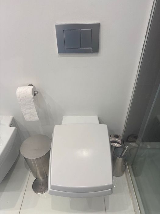 Complete Sanindusa Wall-Hung WC & Bidet Set with Bruma Tap and Concealed Cistern
