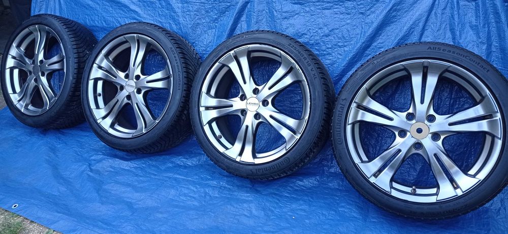 Felgi Koła Aluminiowe 225/40/R18 CONTINENTAL 8mm 5x112 VW AUDI SEAT